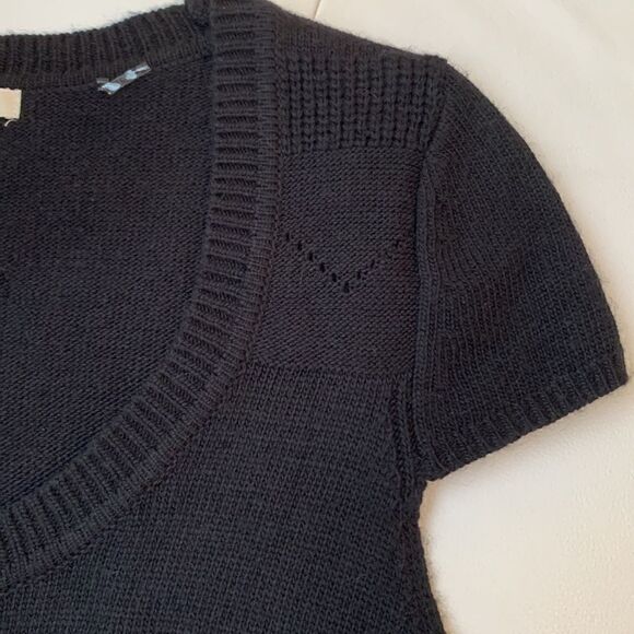 Vertigo Paris Angora blend black sweater / mini dress. Size M - Picture 5 of 9